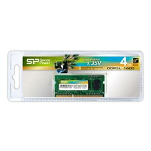 Silicon Power(VRp[) SP004GLSTU160N02 y1.35VdzW[ 204Pin SO-DIMM DDR3L-1600(PC3L-12800) 4GB