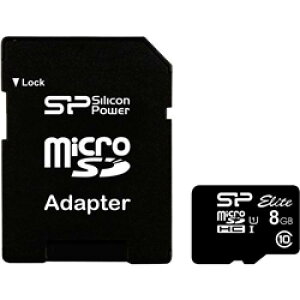 Silicon Power(VRp[) SP008GBSTHBU1V10SP yUHS-1ΉzmicroSDHCJ[h 8GB Class10 5Nۏ