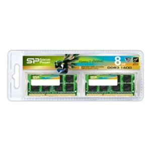 Silicon Power(VRp[) SP008GBSTU160N22 W[ 204Pin SO-DIMM DDR3-1600(PC3-12800) 4GB×2g