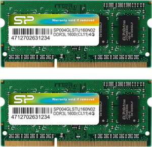 Silicon Power(VRp[) SP008GLSTU160N22 y1.35VdzW[ 204Pin SO-DIMM DDR3L-1600(PC3L-12800) 4GB×2g uX^[pbN