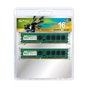 Silicon Power(VRp[) SP016GBLTU160N22 W[ 240Pin DIMM DDR3-1600(PC3-12800) 8GB×2g