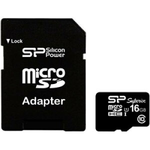 Silicon Power(VRp[) SP016GBSTHDU1V10SP yUHS-1ΉzmicroSDHCJ[h 16GB Class10 Ǎ90MB/s 45MB/siőlj