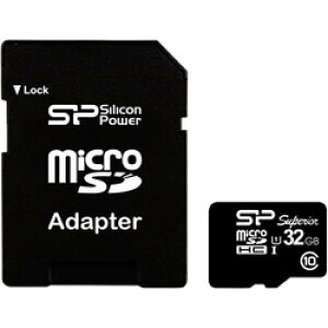 Silicon Power(VRp[) SP032GBSTHDU1V10SP yUHS-1ΉzmicroSDHCJ[h 32GB Class10 Ǎ90MB/s 45MB/siőlj