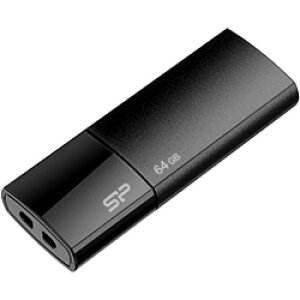 Silicon Power(VRp[) SP064GBUF2U05V1K USB2.0tbV Ultima U05 Series 64GB ubN XCh@5Nۏ