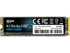 Silicon Power(VRp[) SP512GBP34A60M28 A60 M.2 Gen3 x4 type2280 512GB SSD