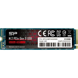 Silicon Power(VRp[) SP512GBP34A80M28 M.2 Gen3 x4 type2280 512GB SSD