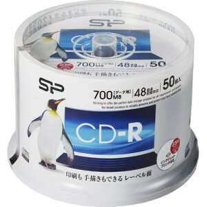 Silicon Power(VRp[) SPCDR80PWC50S f[^pCD-R 48{L^Ή CNWFbgv^Ή 50Xsh