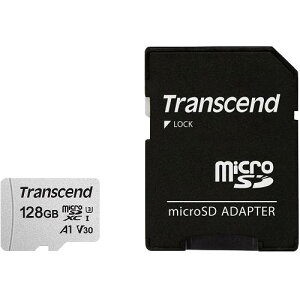 Transcend TS128GUSD300S-A microSDXCJ[h Class10 UHS-I U3 V30 A1 128GB (SDJ[hϊA_v^t)