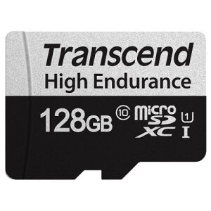 Transcend TS128GUSD350V トランセンド　128GB microSD w/ adapter U1 High Endurance
