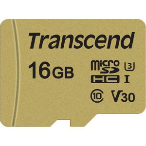 Transcend TS16GUSD500S microSDHCJ[h Class10 UHS-I U3 V30 MLC 16GB (SDJ[hϊA_v^t)