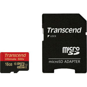 Transcend TS16GUSDHC10U1 microSDHCカード Class10 UHS-I U1 16GB (SDカード変換アダプタ付き)