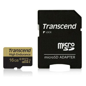 Transcend TS16GUSDHC10V 高耐久 microSDHCカード Class10 UHS-I U1 MLC搭載 16GB (SD変換アダプタ付き)
