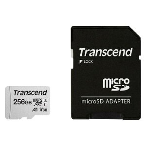 Transcend TS256GUSD300S-A microSDXCJ[h Class10 UHS-I U3 V30 A1 256GB (SDJ[hϊA_v^t)
