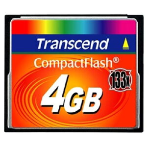 Transcend TS4GCF133 �R���p�N�g�t���b�V�� 133X MLC���� 4GB