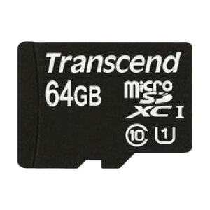 Transcend TS64GUSDU1 microSDHCJ[h Class10 UHS-I U1 64GB (SDJ[hϊA_v^t)