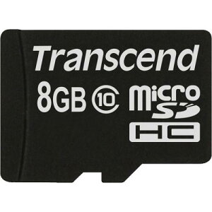 Transcend TS8GUSDC10 microSDHC�J�[�h Class10 8GB