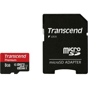 Transcend TS8GUSDU1 microSDHCJ[h Class10 UHS-I U1 8GB (SDJ[hϊA_v^t)