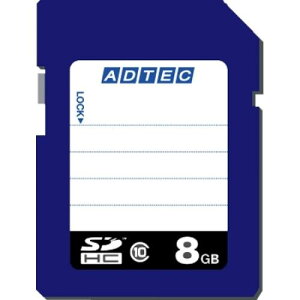ADTEC AD-SDTH8G/10 SDHC�J�[�h 8GB Class10 �f�[�^�����T�[�r�X�t��