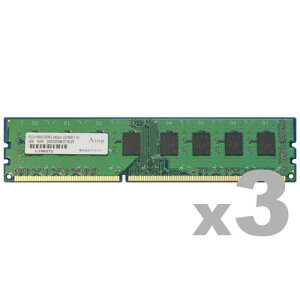ADTEC ADS10600D-2G3 DDR3-1333 240pin UDIMM 2GB×3