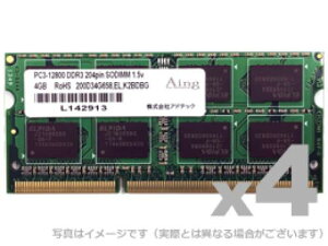 ADTEC ADS12800N-4G4 DDR3-1600 204pin SO-DIMM 4GB×4