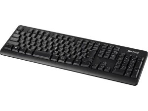 BUFFALO BSKBW130BK RہEϋvdl 2.4GHz tL[{[h ubN