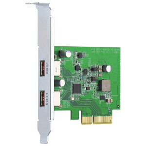 QNAP QXP-10G2U3A/A 2�|�[�g USB 3.2 Gen.2 Type-A �J�[�h (�g��)
