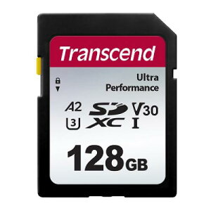 Transcend TS128GSDC340S SDXC�J�[�h UHS-I U3 V30 A2 128GB