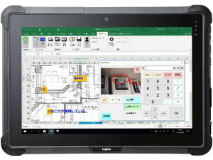 Logitec LZ-WB10HCW1SET1 ZEROSHOCK�^�u���b�gPro (Core i5-7300U/8GB/SSD�E128GB/Win10 IoT/10.1�^/�h�R���pSIM�X���b�g����/�n�C�X�y�b�N��/LZ-WB10/�_���G�[�X�o���h����)