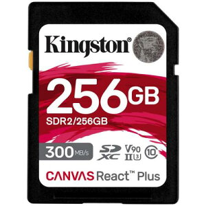 Kingston SDR2/256GB SDXCJ[h 256GB UHS-II V90 Canvas React Plus SD Card