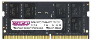 Z`[}CN CB32GX2-SOD4U3200 m[gPCp PC4-25600/DDR4-3200 64GB kiti32GB×2gj 260pin Unbuffered_Non-ECC_SO-DIMM 1.2v { 2rank