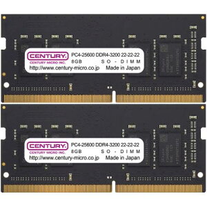 Z`[}CN CB8GX2-SOD4U3200H m[gPCp PC4-25600/DDR4-3200 16GB kiti8GB×2gj 260pin Unbuffered_Non-ECC_SO-DIMM 1.2v { 1rank