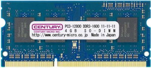 Z`[}CN CD4G-SOD3U1600 m[gPCp PC3-12800/DDR3-1600 4GB SODIMM {