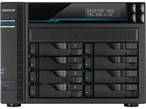 ASUSTOR AS6508T LOCKERSTOR 8 8xCNAS Intel ATOM C3538 2.1GHz Quad-Core 8GB RAM 10GBASE-T x2 2.5GBASE-T x2 USB3.2 Gen1 x2 M.2 NVMe/SATA slot x2 3Nۏ