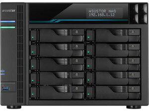 ASUSTOR AS6510T LOCKERSTOR 10 10xCNAS Intel ATOM C3538 2.1GHz Quad-Core 8GB RAM 10GBASE-T x2 2.5GBASE-T x2 USB3.2 Gen1 x2 M.2 NVMe/SATA slot x2 3Nۏ