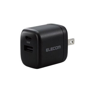 ELECOM MPA-ACCP30BK AC[d/USB[d/USB Power Delivery/30W/USB-C1|[g/USB-A1|[g/XCOvO/ubN