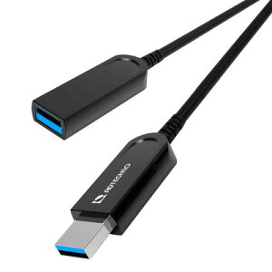ADTECHNO AUN-1F1-010 5Gbps��p ���t�@�C�oUSB�P�[�u�� A�i�I�X�j-A�i���X�j 10m