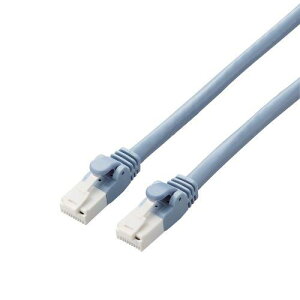 ELECOM LD-GPAT/BU05/ID LAN�P�[�u��/�d�l�Œ�/CAT6A/�ܐ܂�h�~/0.5m/�u���[