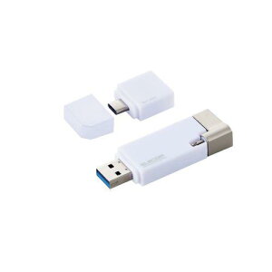 ELECOM MF-LGU3B256GWH LightningRlN^USB/USB3.2(Gen1)/USB3.0Ή/256GB/Type-CϊA_v^t/zCg