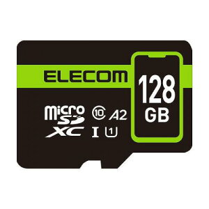 ELECOM MF-SP128GU11A2R microSDXCJ[h/f[^T[rX2Nt/UHS-IEU1E90MB/sE128GB