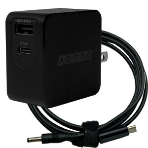 ADTEC APD-A065AC-wK50-BK Power DeliveryΉ GaN AC[d/65W/USB Type-A 1|[g Type-C 1|[g/ubN  dynabook K50/K60p[dP[uZbg
