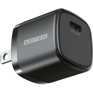 ADTEC APD-V020C-BK Power DeliveryΉ AC[d/20W/USB Type-C 1|[g/ubN