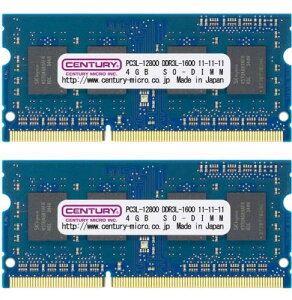 Z`[}CN CK4GX2-SOD3LU1600 m[gp PC3L-12800/DDR3L-1600 8GB kit(4GBx2) 204pin SODIMM 1.5/1.35Vp {