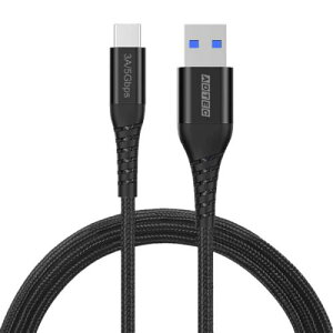 ADTEC APC-V2006AC-U3-BK USB3.0 Type-A to C �P�[�u�� (36W�o�� / 5Gbps / 2.0m) �u���b�N