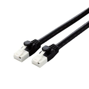 ELECOM LD-GPAT/BK2/RS LAN�P�[�u��/CAT6A�Ή�/EU RoHS�w�ߏ���/�ܐ܂�h�~/�ȈՃp�b�P�[�W�d�l/2.0m/�u���b�N