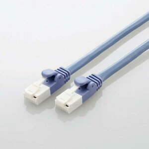 ELECOM LD-CTT/BU1/RS1 LANP[u/CAT5e/EU RoHSwߏ/ܐ܂h~/ȈՃpbP[Wdl/1m/u[/10Zbg