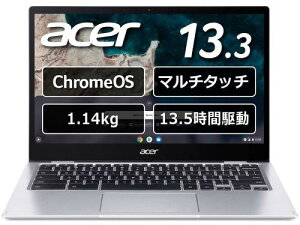 Acer(GCT[) CP513-1H-N18P Chromebook Spin 513 (Snapdragon 7C Gen2/8GB/64GB eMMC/whCuȂ/Chrome OS/OfficeȂ/13.3^/sAVo[)