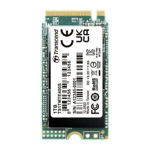 Transcend TS1TMTE400S 1TB M.2 2242PCIe Gen3x4 NVMe 3D DRAM-less