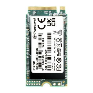Transcend TS512GMTE400S 512GB M.2 2242PCIe Gen3x4 NVMe 3D DRAM-less