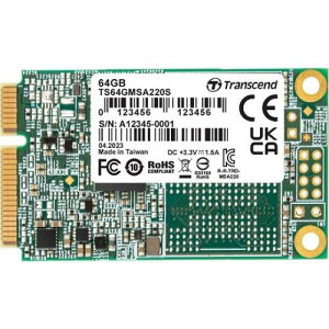 Transcend TS64GMSA220S ����SSD 220S SATA-III 6Gb/s mSATA 64GB
