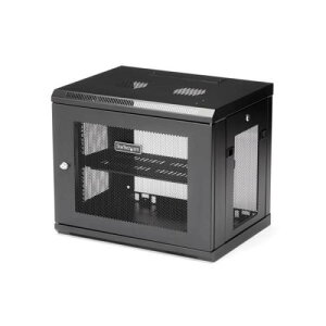 StarTech.com RK9WALM 19�C���`�T�[�o�[���b�N/9U/2�|�X�g/�Ǌ|���^�C�v/��t���s15cm-38cm/���b�N�t�����b�N�L���r�l�b�g/�ʋC�X���b�g�E���b�V��